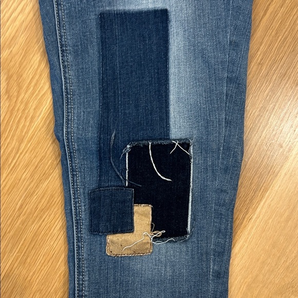 Soho Denim Patchwork Ankle Jeans - Picture 2 of 8